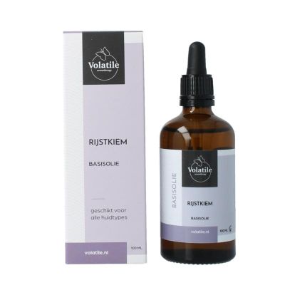 Volatile Rijstkiem basisolie glazen fles 100 milliliter - Aromatherapie