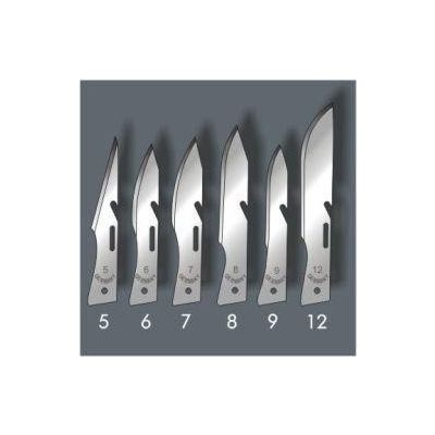 Scalpelmesjes 5 cm steriel 1001/8 Foto van Scalpelmesjes 5 cm steriel 1001/8