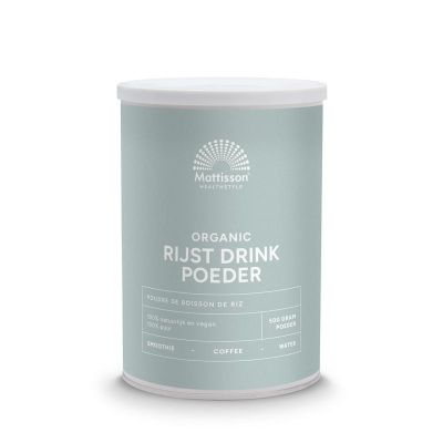 Mattisson Rijst drink poeder bio 500 gram - Dranken
