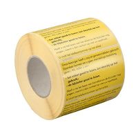 Sticker bezorgen / bijsluiter