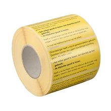 Foto van Sticker bezorgen / bijsluiter