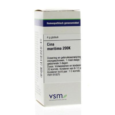 VSM Cina maritima 200K 4 gram - Homeopathische geneesmiddelen