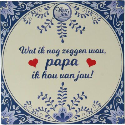 Voor Jou! Tablet pap hou van jou