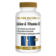 Foto van Golden Naturals Calcium & vitamine D3