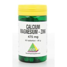 Foto van SNP Calcium magnesium zink 475 mg