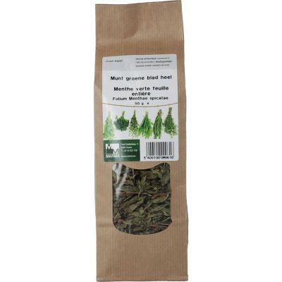 Marma Munt groene blad heel 50 gram - Kruiden