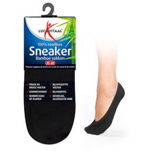 Foto van Lucovitaal Bamboe sneakersok zwart 35-38