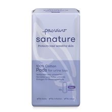 Foto van Sanature Pro vivo katoen incontinentie verband super