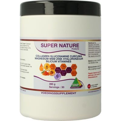 SNP Collageen glucosamine curcuma magnesium MSM SNP Collageen glucosamine curcuma magnesium MSM 390 gram - Overige vitaminen/mineralen