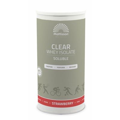 Mattisson Clear whey isolate strawberry 400 gram - Aminozuren