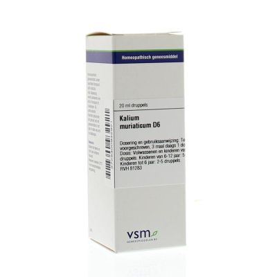 VSM Kalium muriaticum D6 20 ml - Homeopathische geneesmiddelen