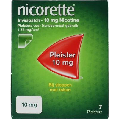 Nicorette Patch invisible 10mg 7 stuks - Algemeen