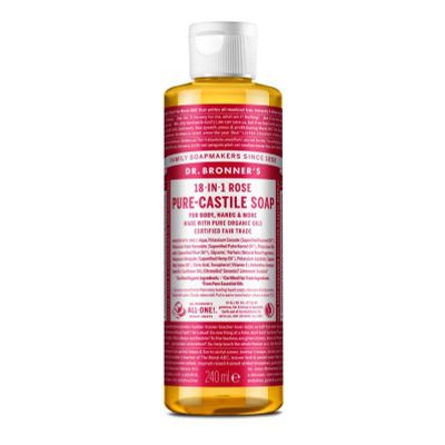 DR Bronners Liquid soap roos