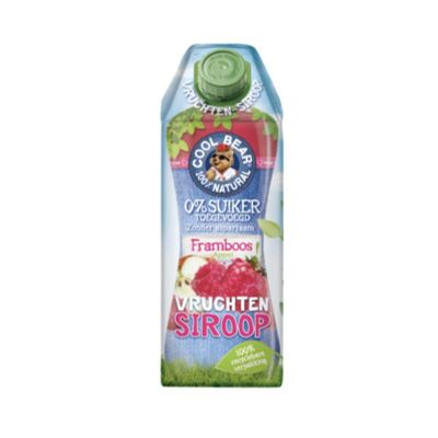 Cool Bear Siroop framboos 750 Milliliter - Dranken