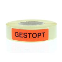 Spruyt Hillen Sticker gestopt