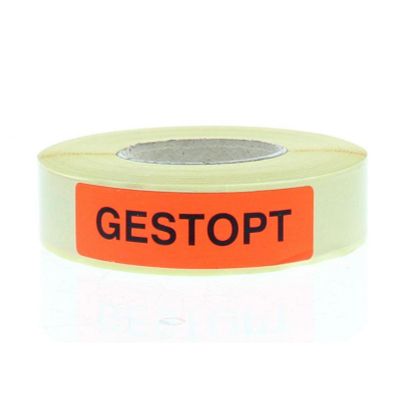 Spruyt Hillen Sticker gestopt