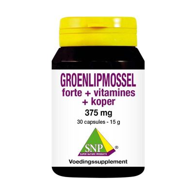 Foto van SNP Groenlipmossel forte + vitamines + koper