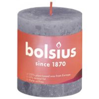 Bolsius Rustiek stompkaars shine 80/68 frosted lavender