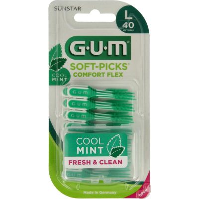 GUM Soft picks comfort flex mint large