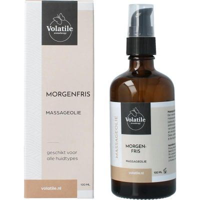 Volatile Massageolie morgenfris glas met pomp 100 milliliter - Massage