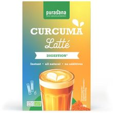 Foto van Purasana Instant curcuma latte 6x10g bio