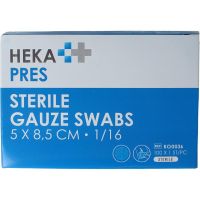 Hekapres Hydrofiel gaaskompres 5x8.5cm