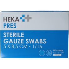 Foto van Hekapres Hydrofiel gaaskompres 5x8.5cm