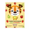 Afbeelding van Montagne Tiger sheet face mask apple & strawberry