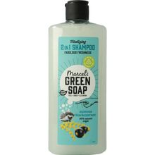 Marcel's GR Soap Shampoo & conditioner 2in1 mimosa zwarte bes Foto van Marcel's GR Soap Shampoo & conditioner 2in1 mimosa zwarte bes