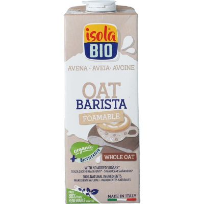 Isola Bio Oat barista bio 1 liter - Dranken