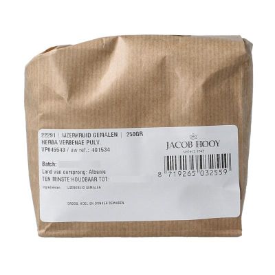 Jacob Hooy IJzerkruid gemalen 250 gram - Kruiden