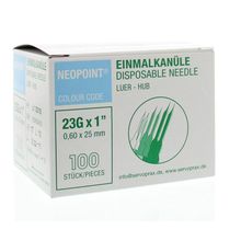 Neopoint Injectienaald steriel 0.6 x 25 Foto van Neopoint Injectienaald steriel 0.6 x 25