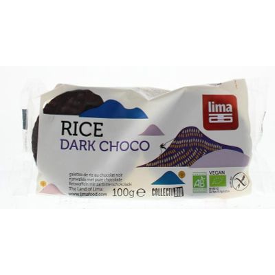 Lima Rijstwafels pure chocolade