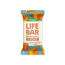 Foto van Lifefood Lifebar oatsnack proteine salted caramel crisp bio