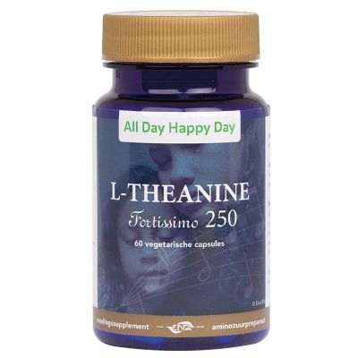 Alldayhappyday L-theanine 250 mg Alldayhappyday L-theanine 250 mg 60 vegicaps - Aminozuren