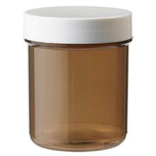 Foto van Plastobel tabletfles bruin gedopt 70 ml