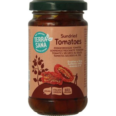 Terrasana Tomaten zongedroogd in olijfolie 180 gram - Overig reform/levensmiddelen