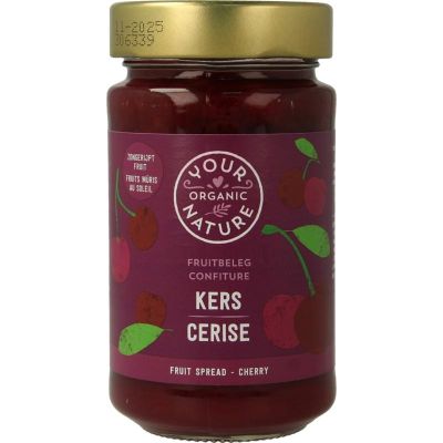 Your Organic Nat Fruit beleg kers bio 250 gram - Beleg