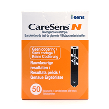 Foto van Caresens-N glucose teststrips