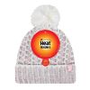 Afbeelding van Heat Holders Ladies feathered knit pom pom hat lund coral/cream