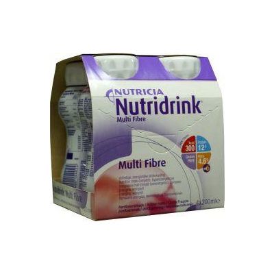 Nutridrink Multi fibre aardbei 200 ml