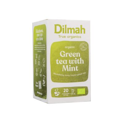 Dilmah Green tea with mint bio 20 zakjes - Thee