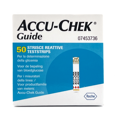 Foto van Accu Chek Guide teststrips