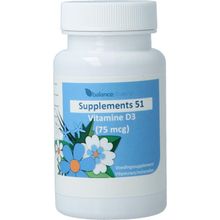 Foto van Supplements Vitamine D3 75 mcg