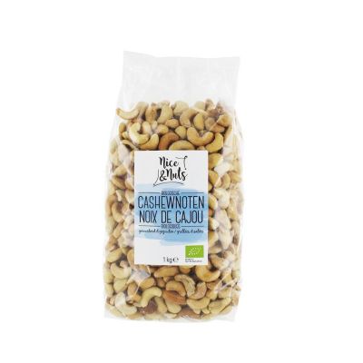 Nice & Nuts Cashewnoten geroosterd en gezouten 1 kilogram - Overig reform/levensmiddelen