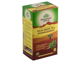 Foto van Organic India Tulsi green ashwagandha bio thee