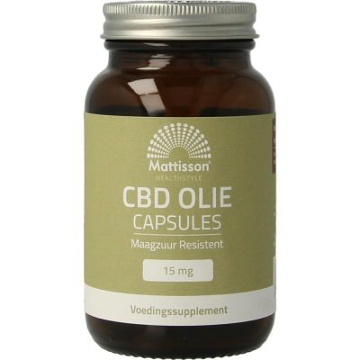 Mattisson CBD Olie 15 mg 60 vcaps - Overige vitaminen/mineralen