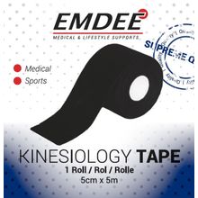 Kinesio tape zwart non cut Foto van Kinesio tape zwart non cut