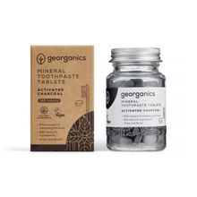 Foto van Georganics Toothpaste tablets active charcoal