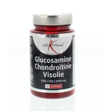 Foto van Lucovitaal Glucosamine/chondroitine/visolie